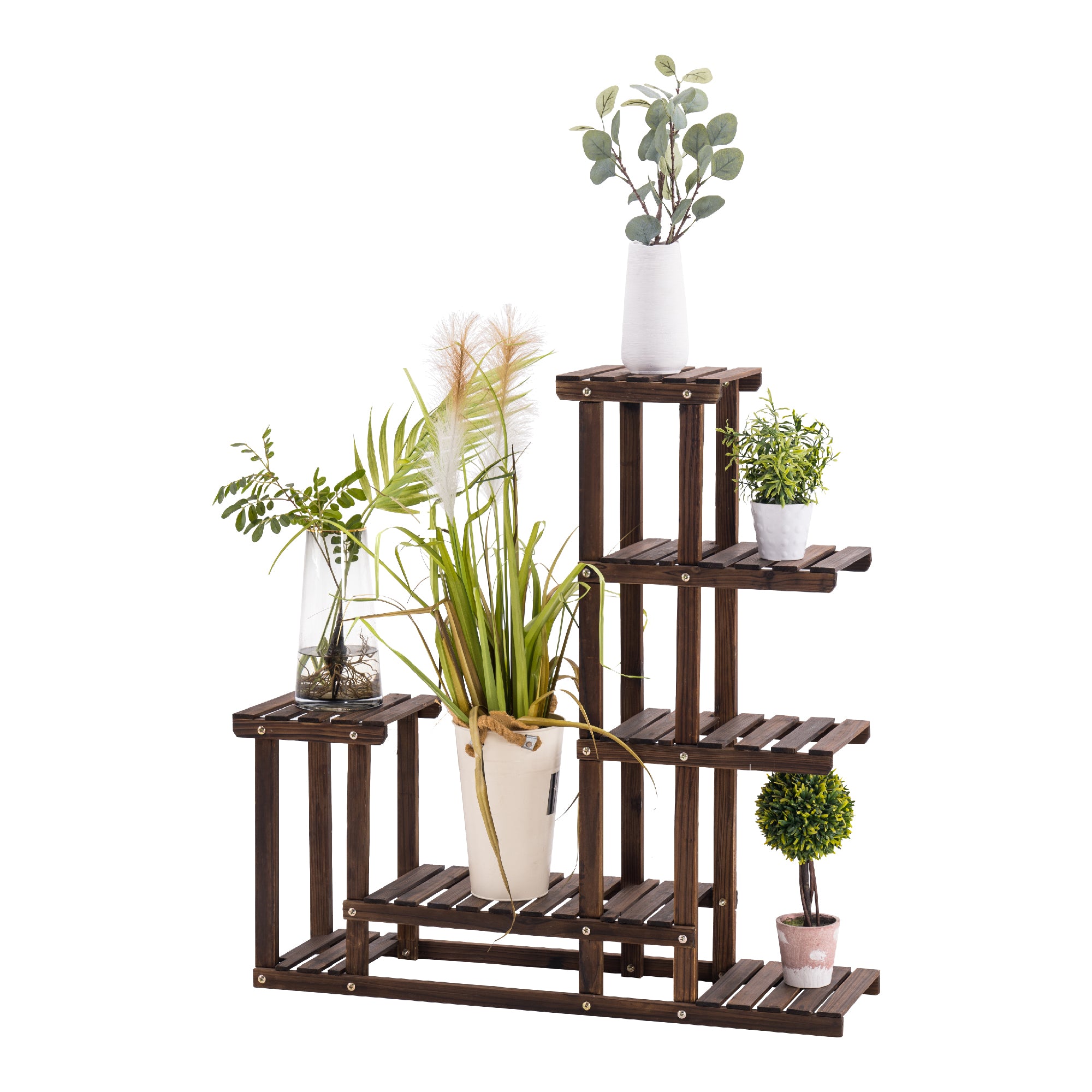 MCombo plant shelf, flower shelf, flower stand, wooden shelf, multi-tier 0443