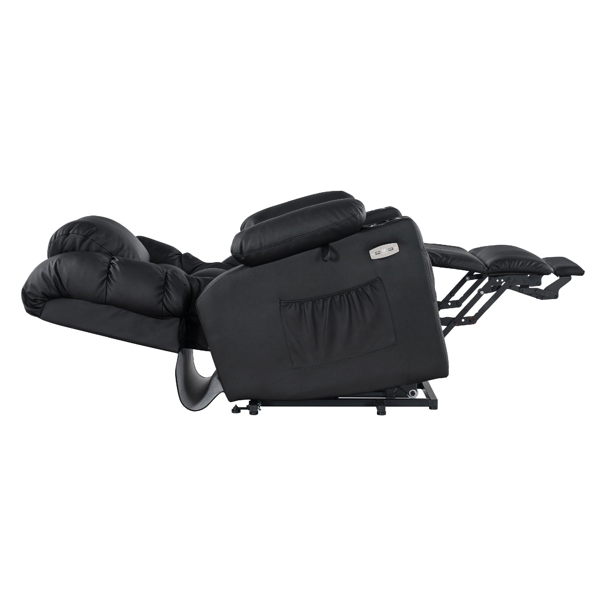 MCombo Poltrona relax elettrica con funzione di sollevamento 7550, dotata di 3 motori a regolazione indipendente, inclinazione fino a 170°, poggiapiedi esteso e porta USB; ideale per il soggiorno di anziani.