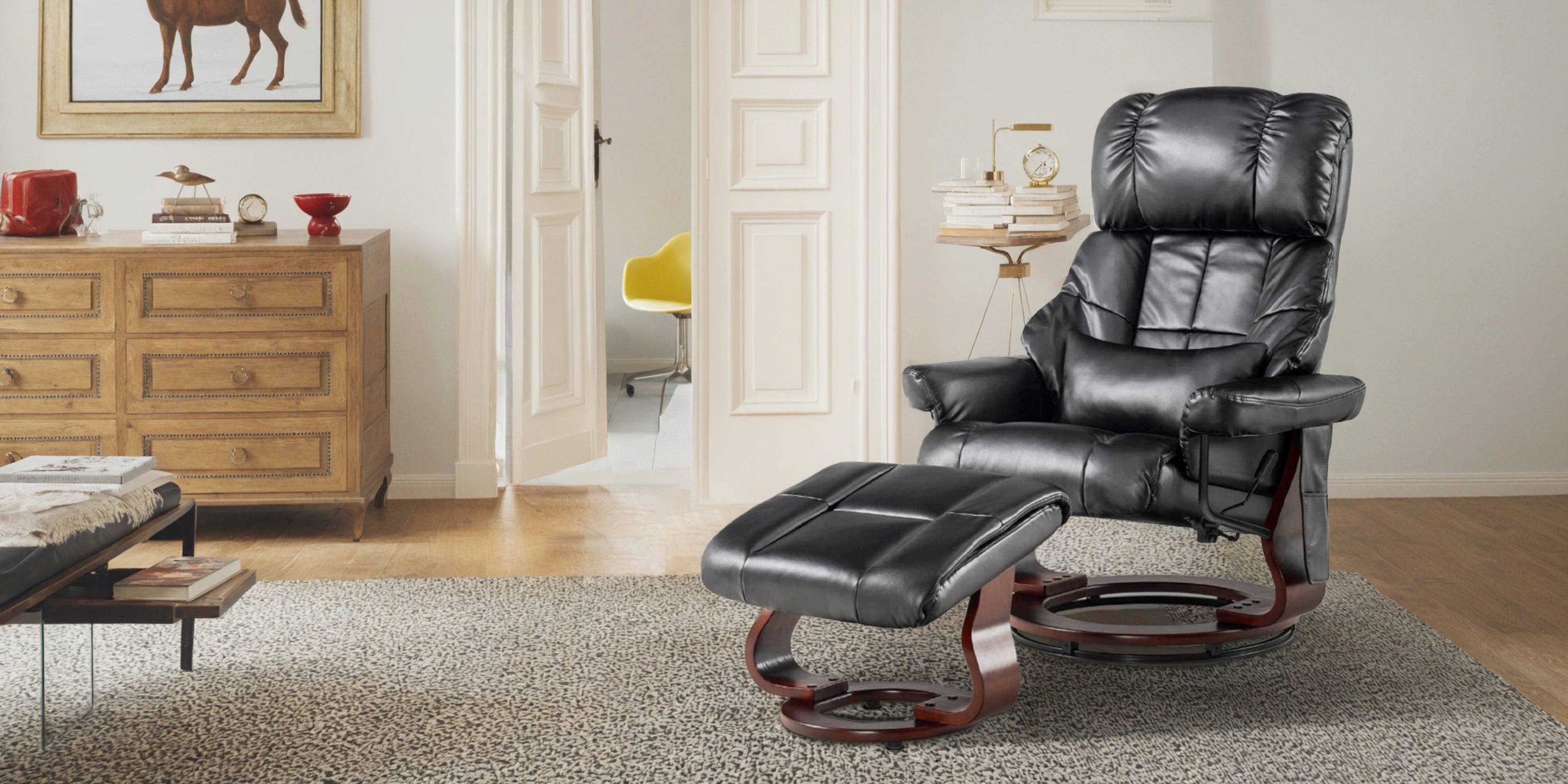 Relaxsessel mit Hocker