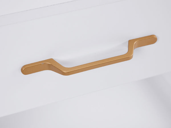 MCombo Carrello di servizio con ruote e cassetti, carrello su ruote, carrello da parrucchiere, bianco, carrello da salone con 2 ripiani, carrello da lavoro moderno per bagno e soggiorno, 35x48x80,5 cm, 0055