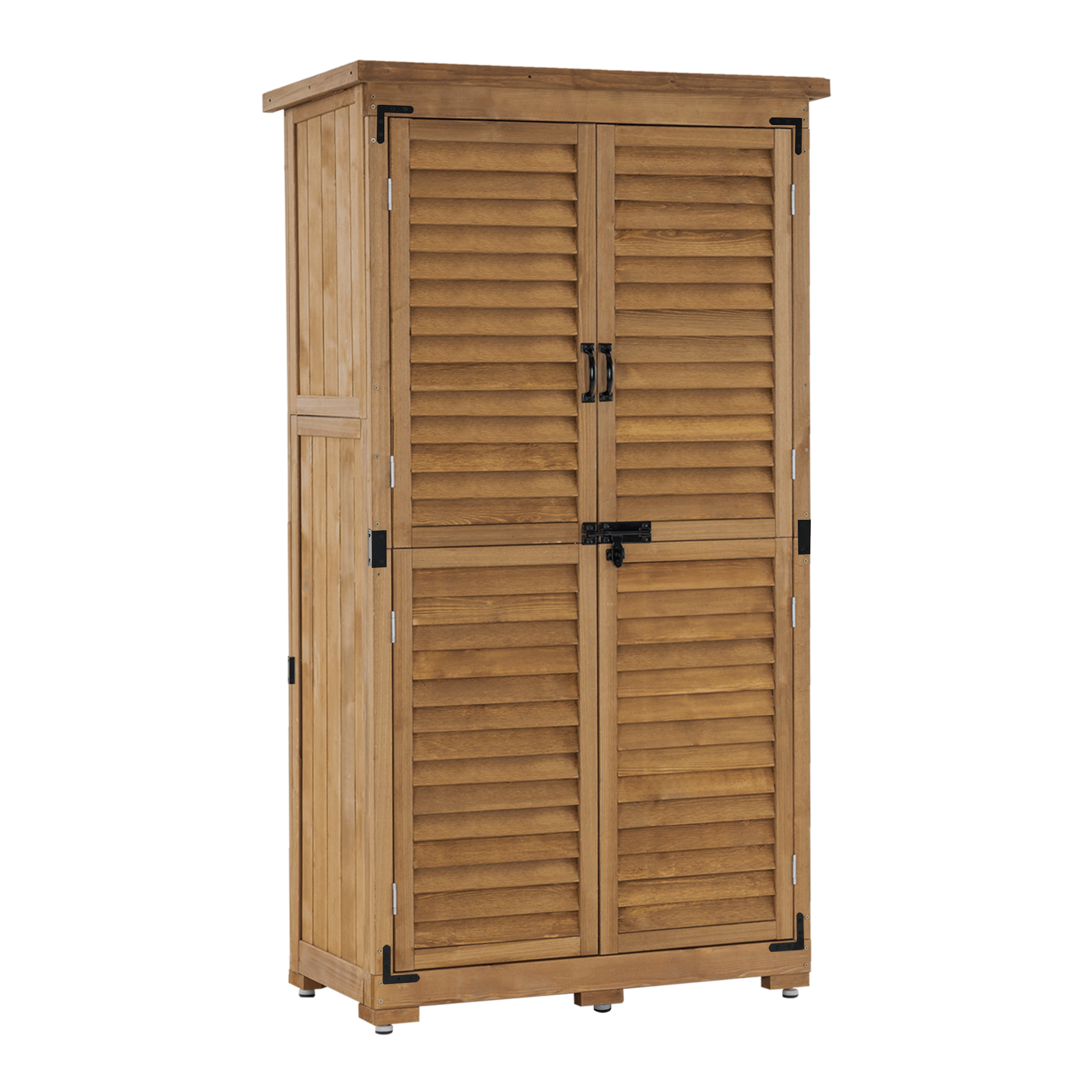 MCombo Tuinkast Gereedschapsgebouw Gereedschapschuur Tuin Schuur Kast Hout 0870