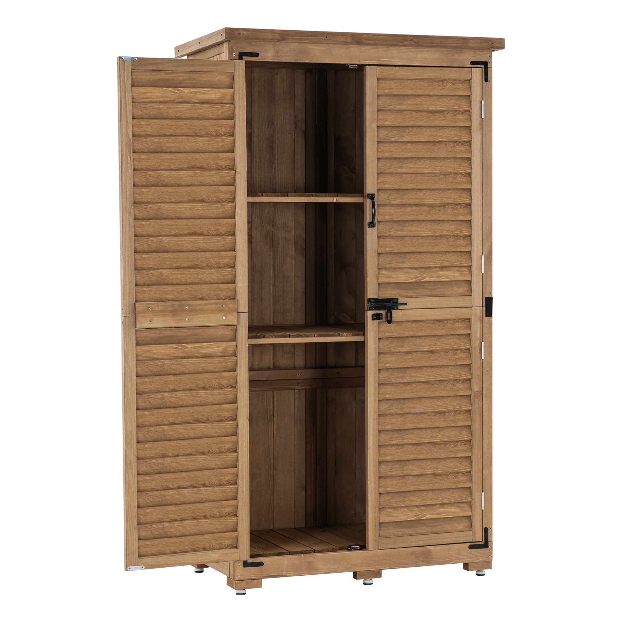 MCombo Tuinkast Gereedschapsgebouw Gereedschapschuur Tuin Schuur Kast Hout 0870