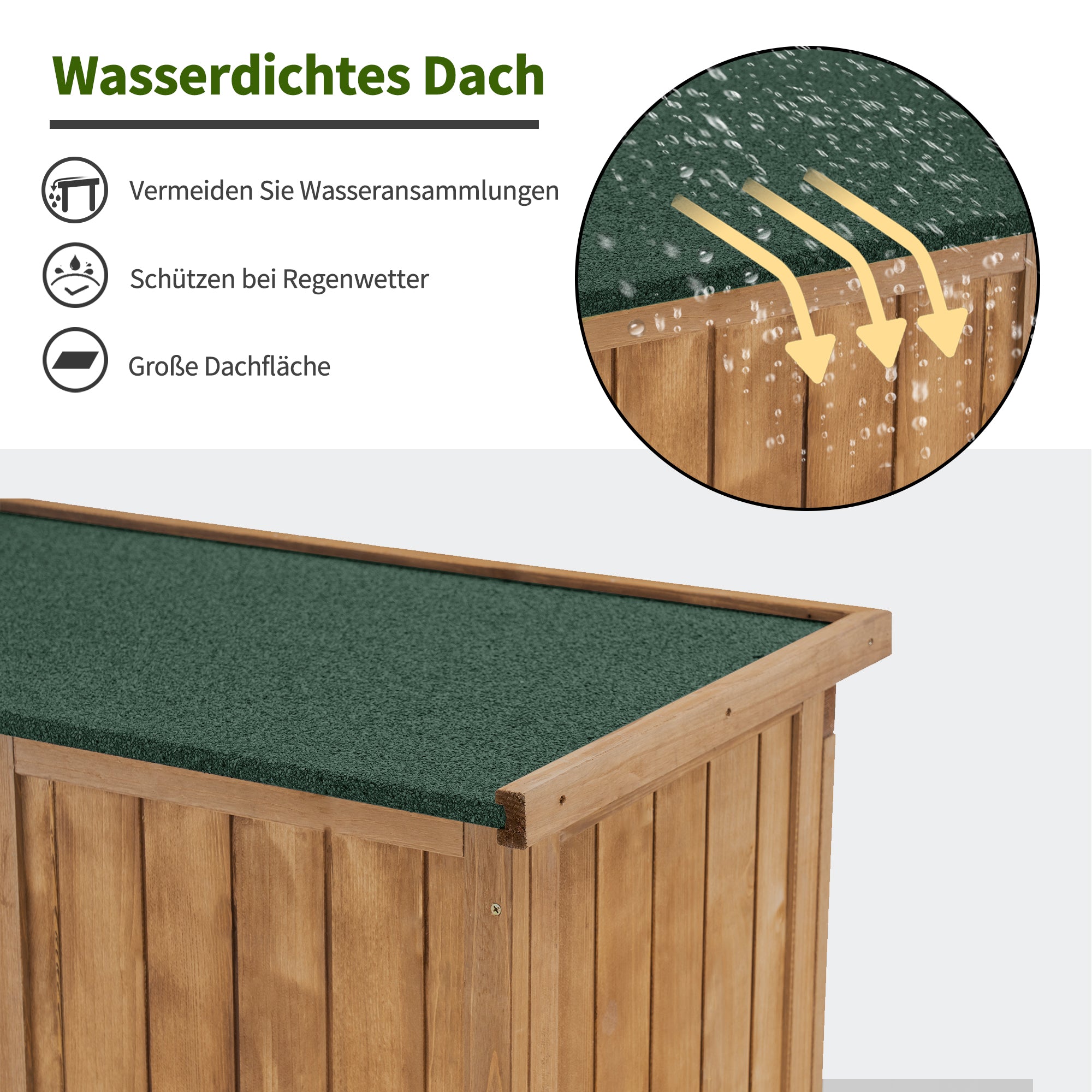 MCombo Tuinkast Gereedschapsgebouw Gereedschapschuur Tuin Schuur Kast Hout 0870