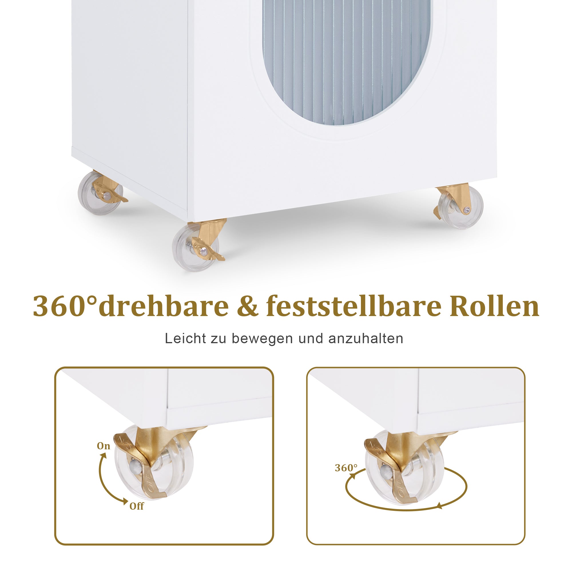 MCombo  Carrello da parrucchiere con ruote e cassetti, carrello mobile/carrello di servizio, bianco, carrello da salone con 3 ripiani e supporto per asciugacapelli, carrello da lavoro moderno per bagno/soggiorno, 31,4 x 37 x 85,5 cm, 0051