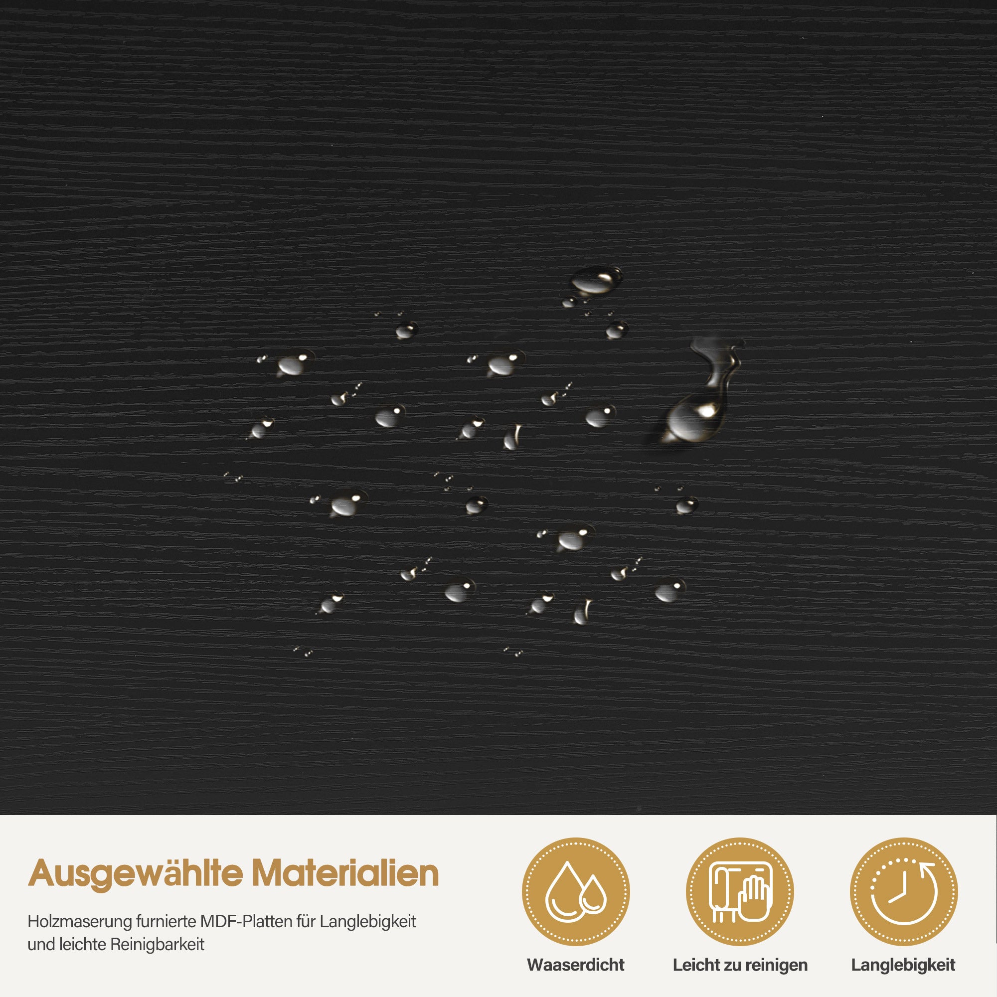 MCombo Tavolino con ruote, carrello di servizio regolabile in altezza, carrello dorato per salone, comodino a forma di C, carrello per parrucchieri, centri estetici e salotti, 40x60x72/97 cm, 2832