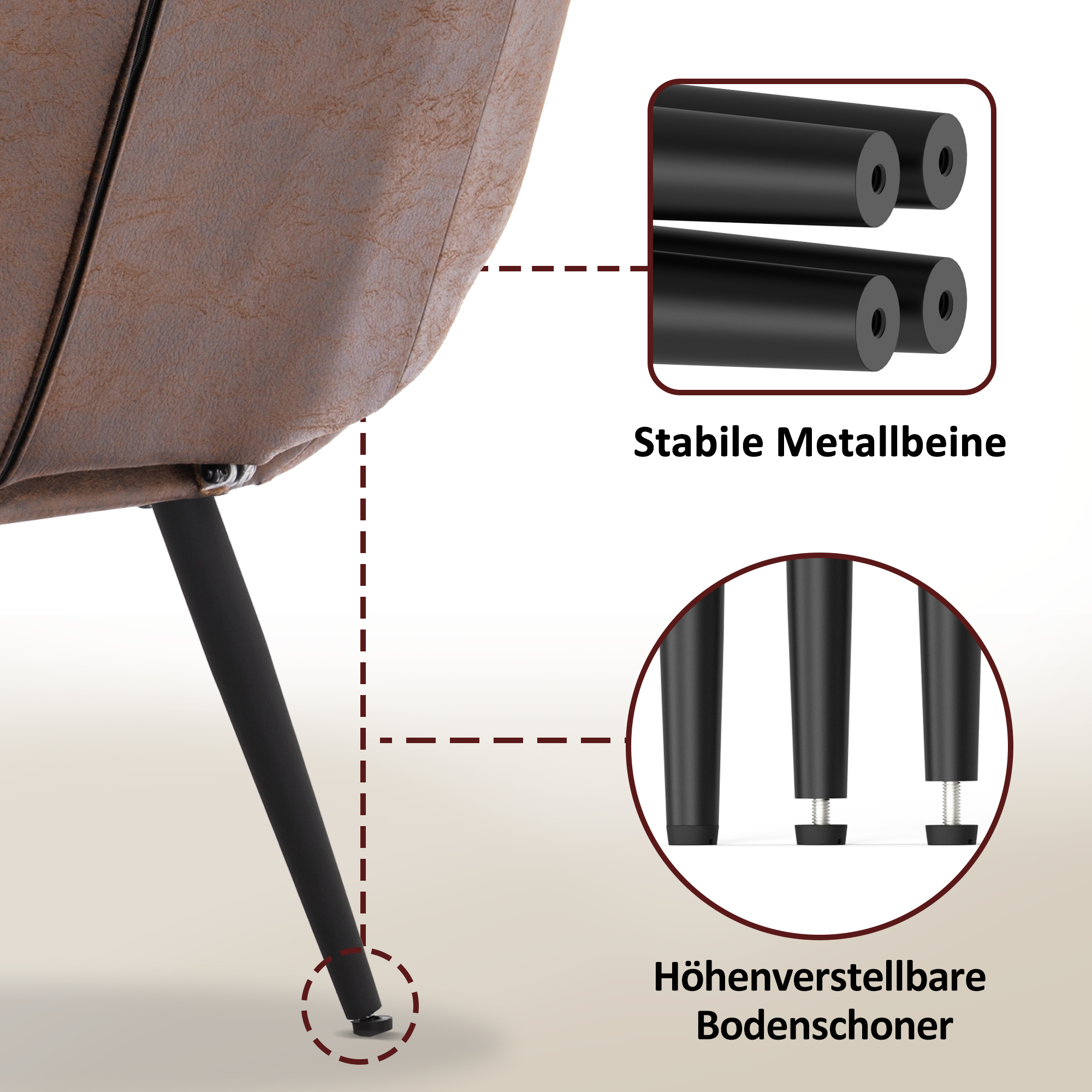 MCombo Poltrona relax / Poltrona TV / Poltrona (microfibra) 4778, 4779 – con / senza poggiapiedi