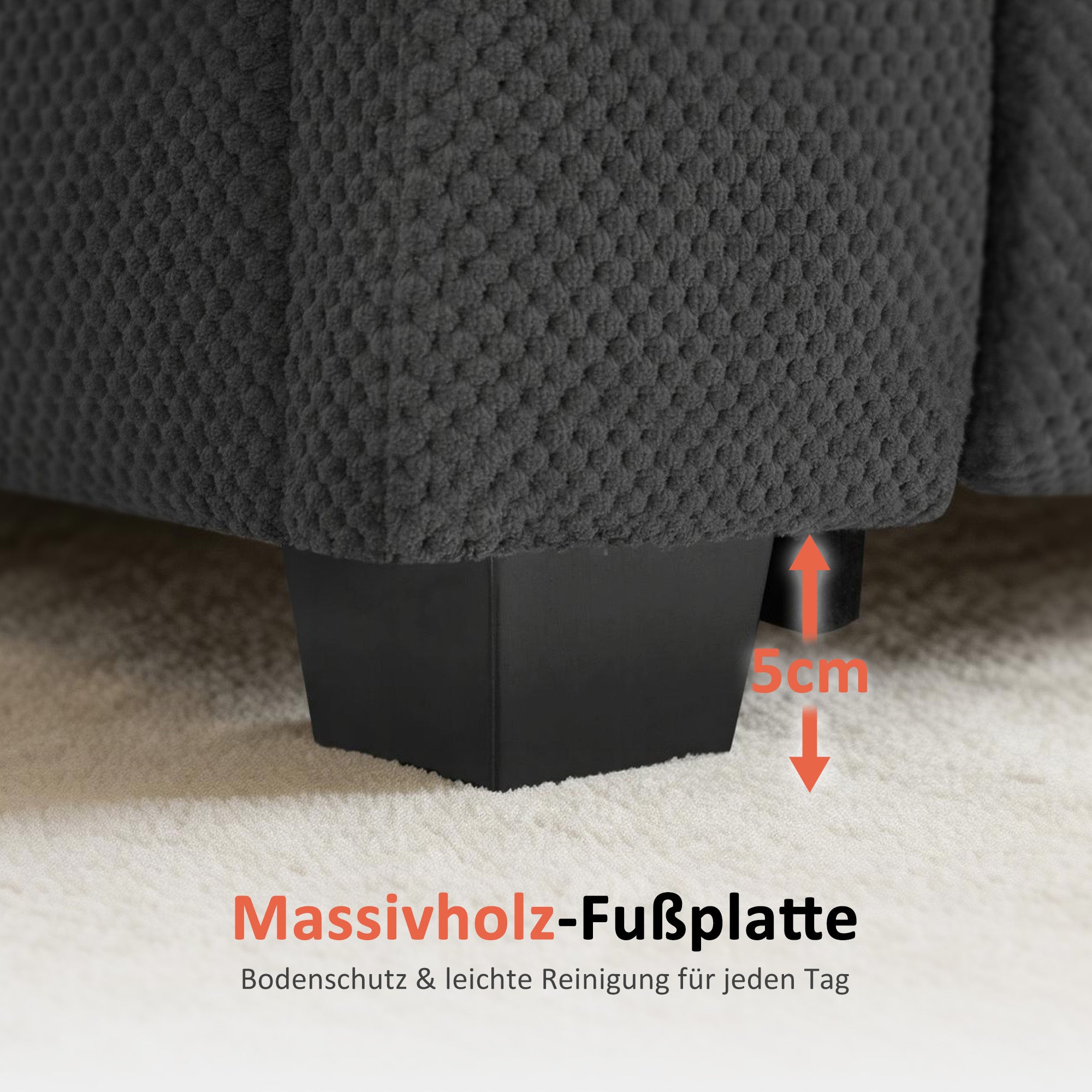 M MCombo Poltrona Relax Elettrica a 2 Motori, Schienale e Poggiapiedi Regolabili Elettricamente, Poltrona Zero Gravity 150° con Funzione Reset, Cuscino di Seduta Interamente in Schiuma 35D 7042 (Tessuto, Grigio Scuro)