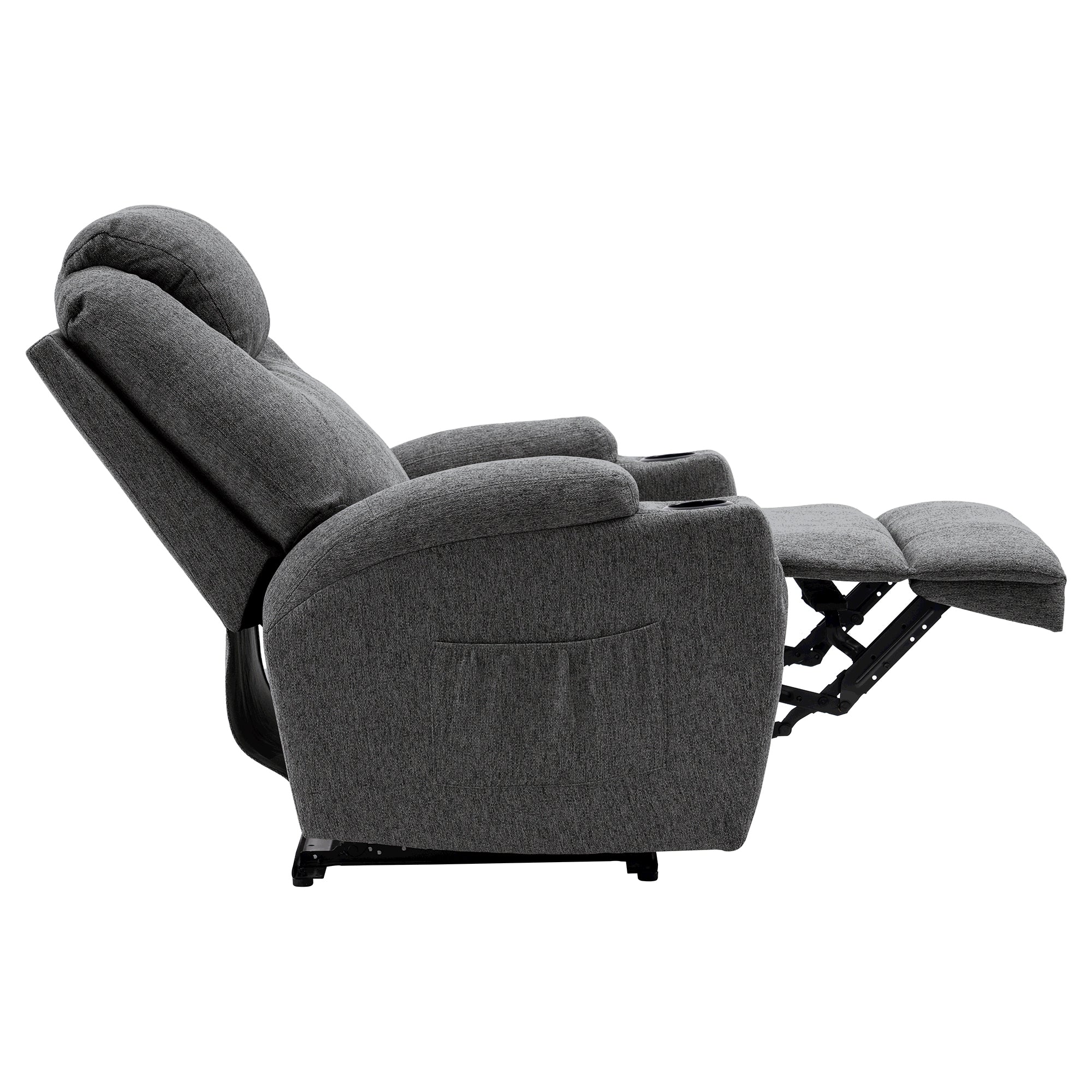 MCombo Poltrona relax elettrica, poltrona massaggiante, poltrona TV, funzione reclinabile, vibrazione, riscaldamento 7061