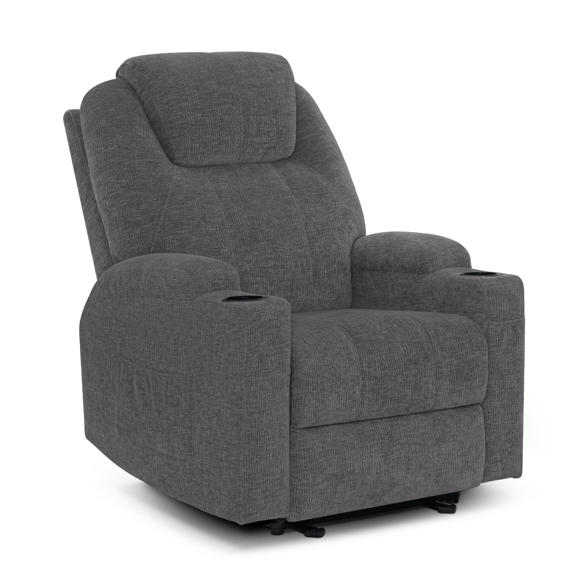 MCombo Poltrona relax elettrica, poltrona massaggiante, poltrona TV, funzione reclinabile, vibrazione, riscaldamento 7061