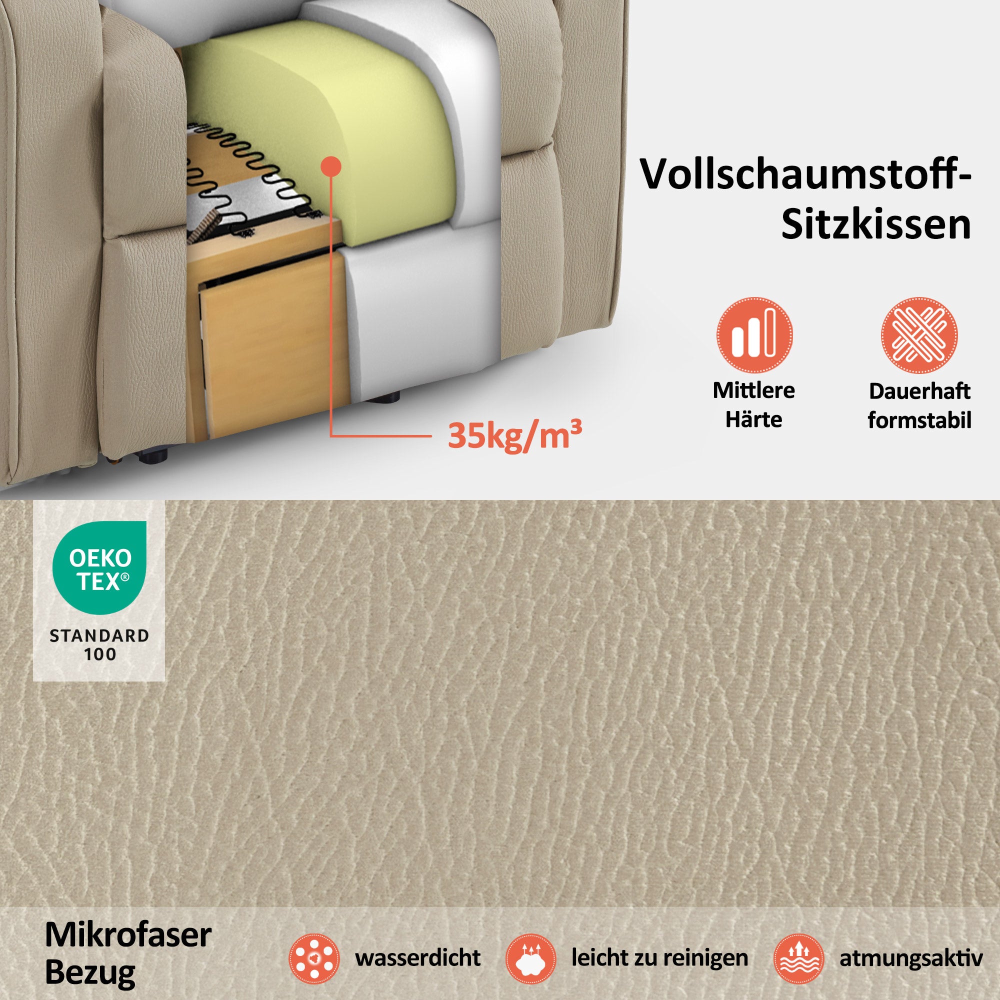 M MCombo 4-Motoren-Fernsehsessel met Opstahulp Elektrisch, Elektrische Lenden- & Hoofdkussen 165° Zero-Gravity Stoel met Opstahulp, Massage & Verwarming 7558
