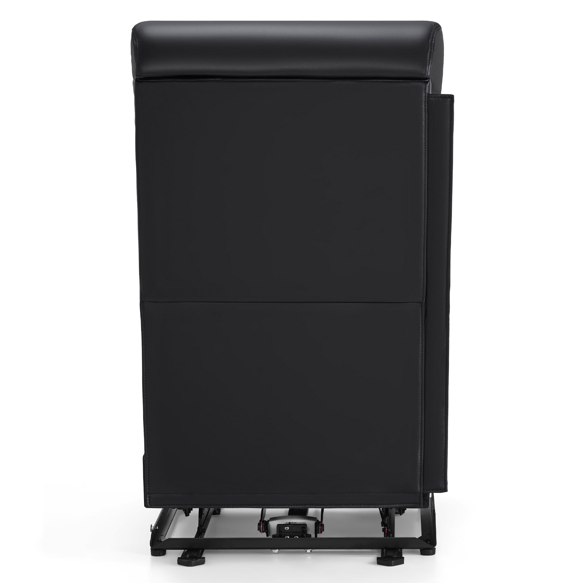 M MCombo Sofazubehör vervangonderdeel middenzit voor 2-zits televisie fauteuil elektrisch verstelbaar 7705M1/M2, verstelbare hoofdsteun (kunstleer, zwart)