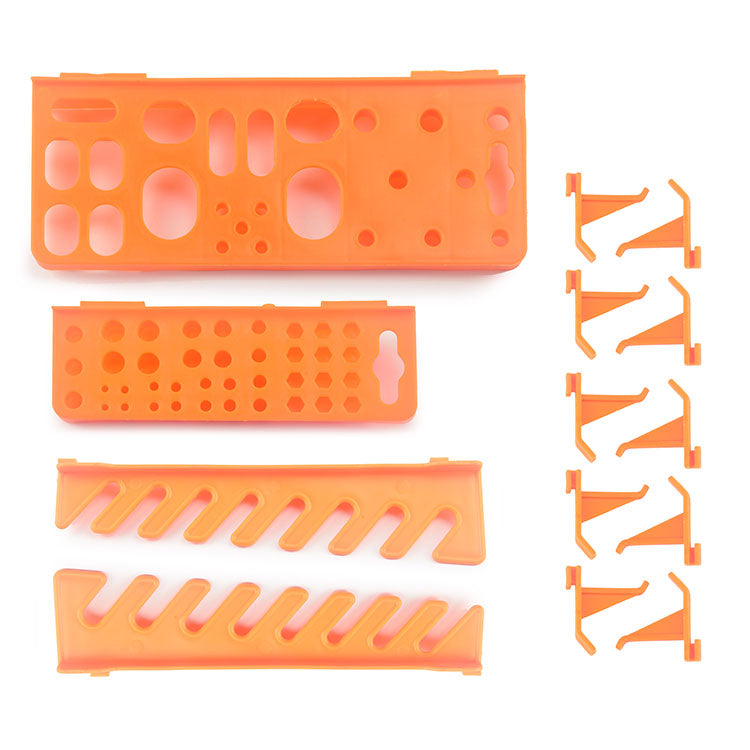 MCombo Scatola portaoggetti da parete, scatole impilabili, scatola per smistamento, set da 41 pezzi, plastica ST02