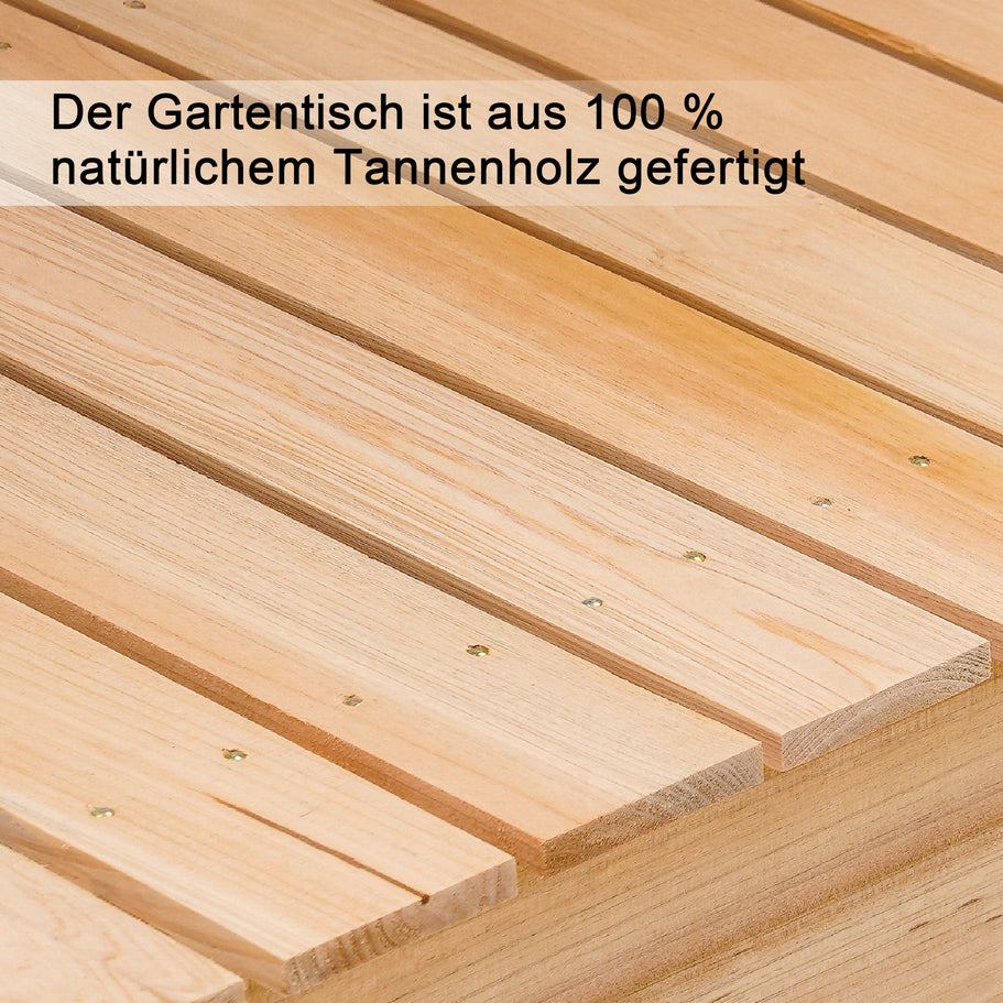 MCombo Planten tafel Tuin tafel Bloem tafel met Wielen Bak Weerbestendig Hout 0416