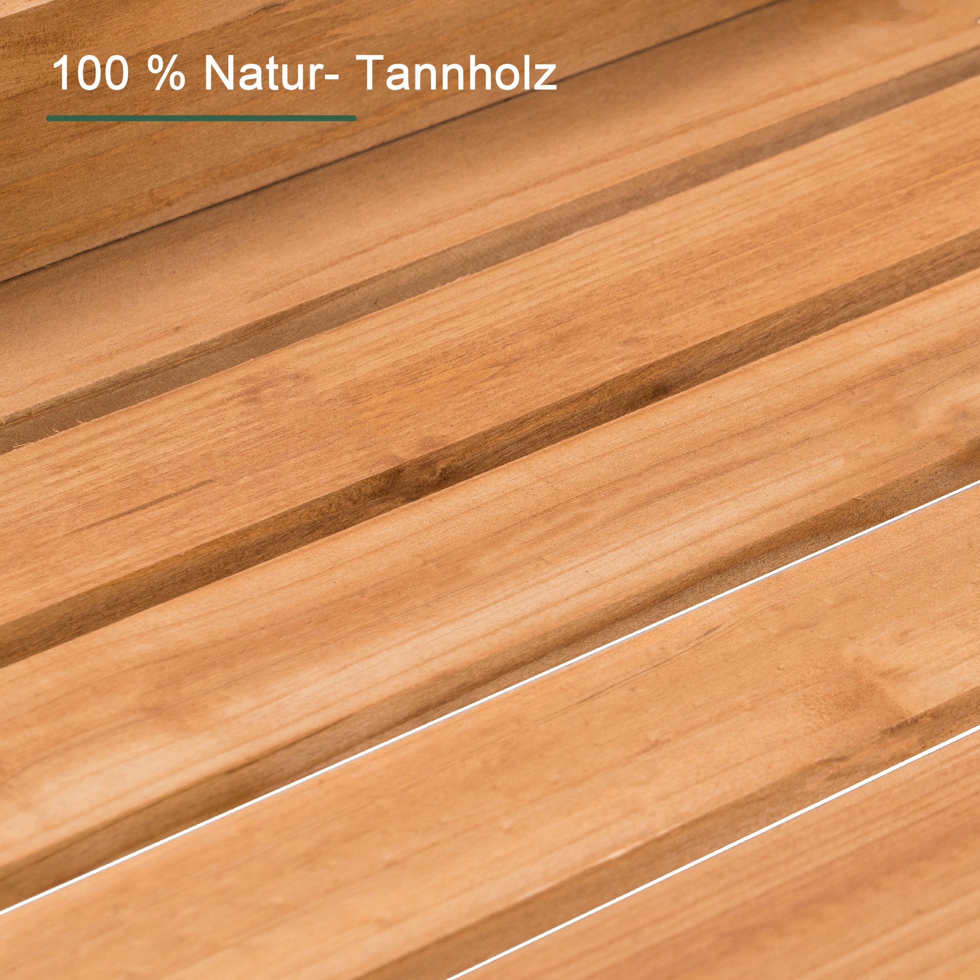 M MCombo Pflanztisch met lade, opbergruimte, verzinkte werkblad & kast, weerbestendige tuintafel met 3 haken, bloementafel van massief hout voor tuin, balkon & terras, 48 x 112 x 126 cm, 0440
