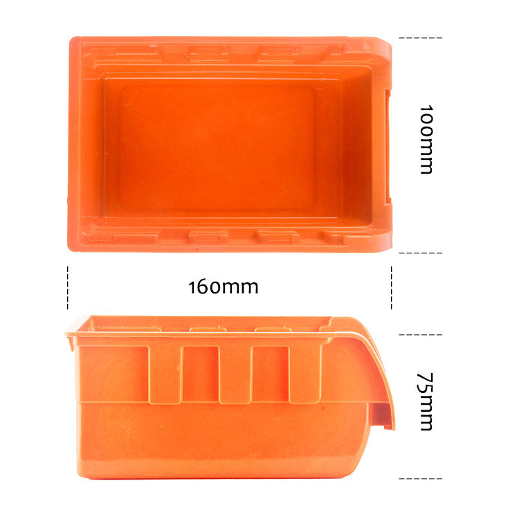 MCombo Scatola portaoggetti da parete, scatole impilabili, scatola per smistamento, set da 41 pezzi, plastica ST02