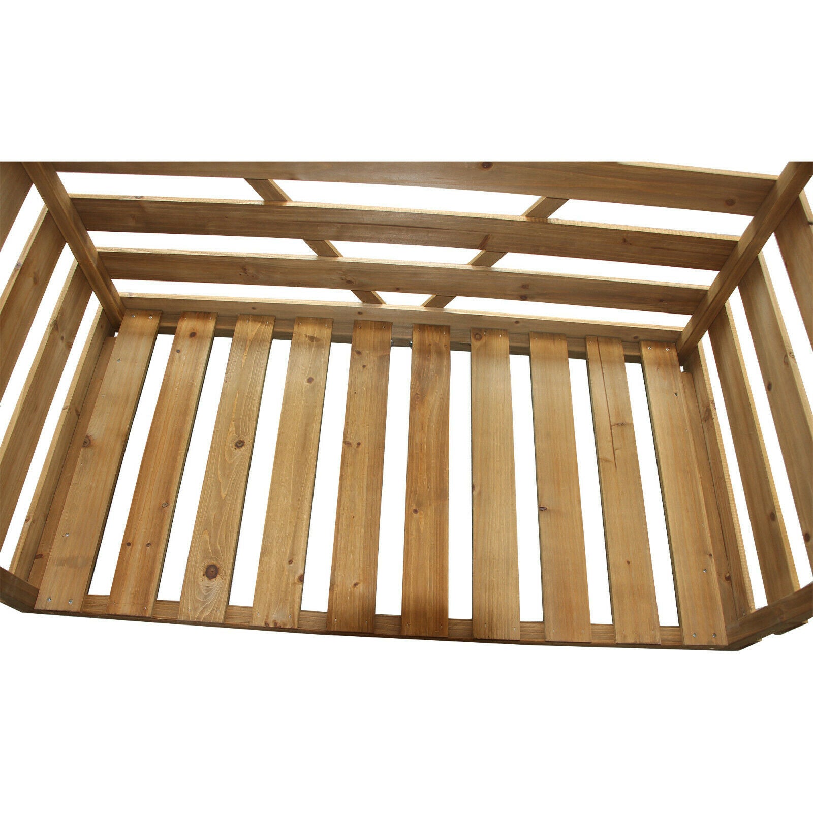 M MCombo Houten Rek, Buiten Haardhout Rek met Achterwand, Houten Onderstand met Waterdichte Dekking, 1202/1200/1213