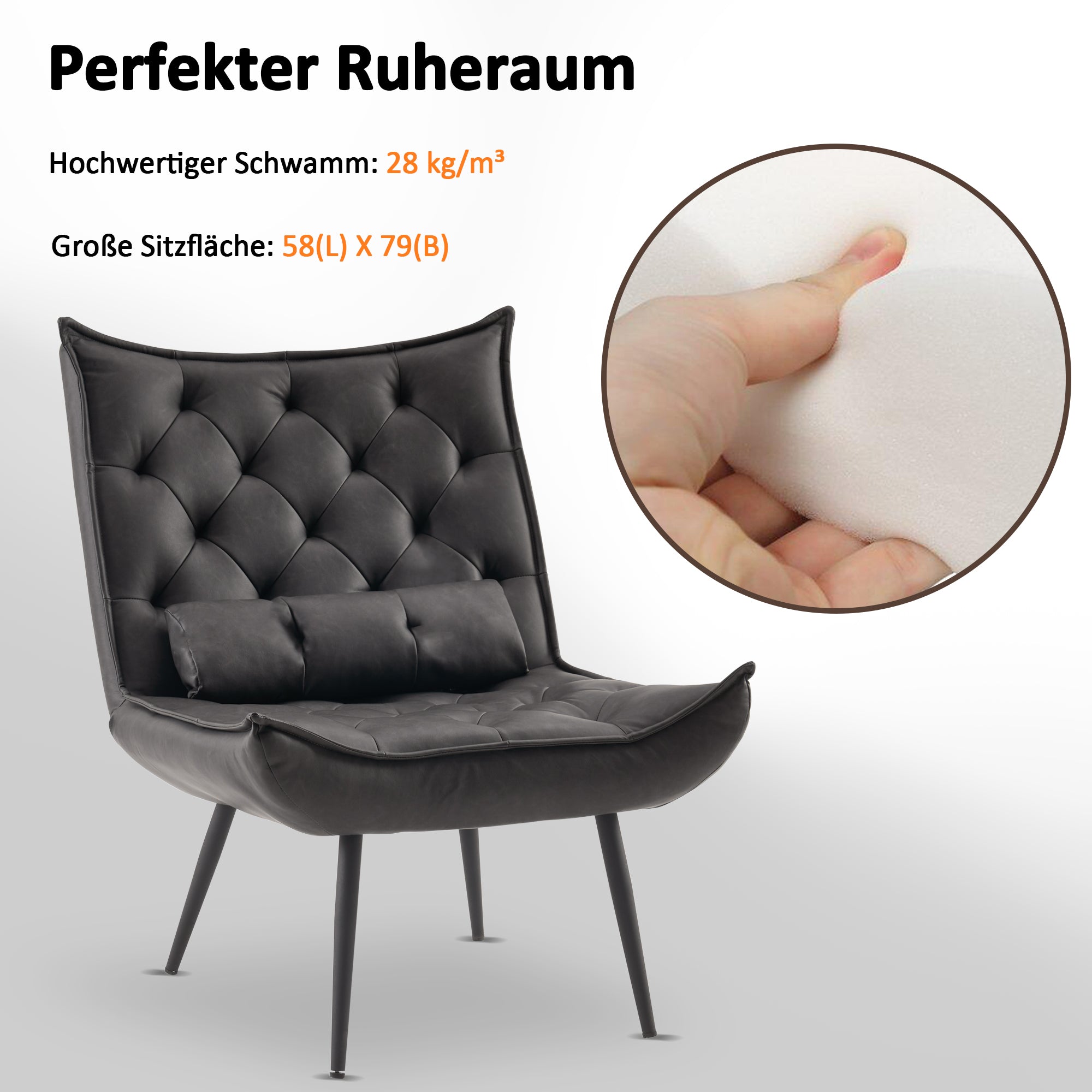MCombo Poltrona relax / Poltrona TV / Poltrona (microfibra) 4778, 4779 – con / senza poggiapiedi
