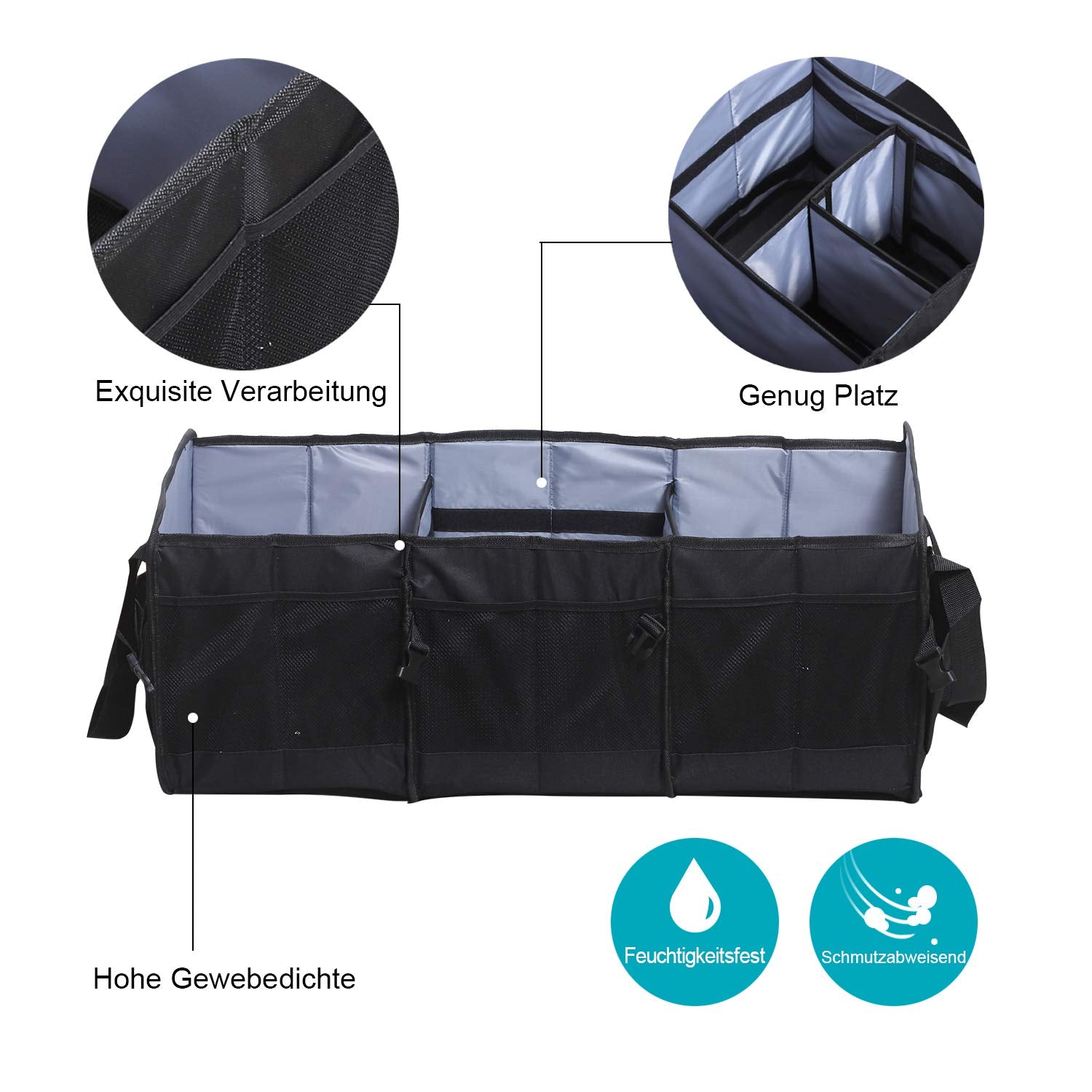 MCombo Kofferraumtasche Opbergdoos Vouwbare Multifunctionele Doos Oxfordstof OG01