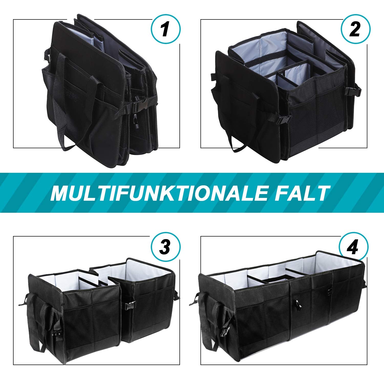 MCombo Kofferraumtasche Opbergdoos Vouwbare Multifunctionele Doos Oxfordstof OG01