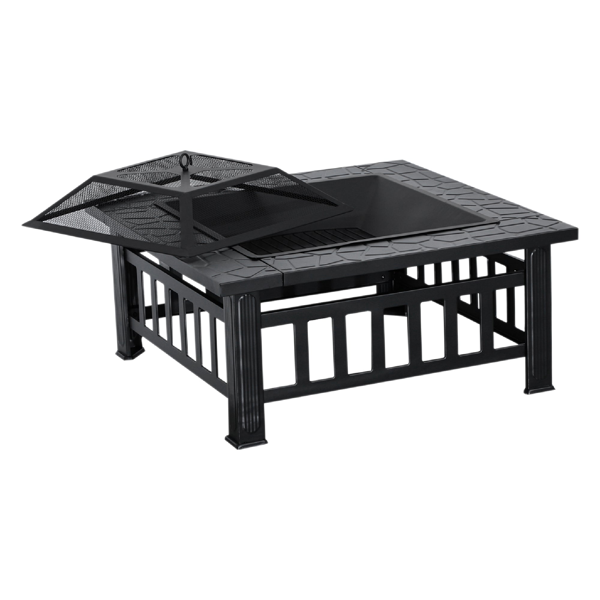 MCombo Vuurkorf, Terrasvuur met Grillrooster, Tuinvuur Vuurplaats 0039BK