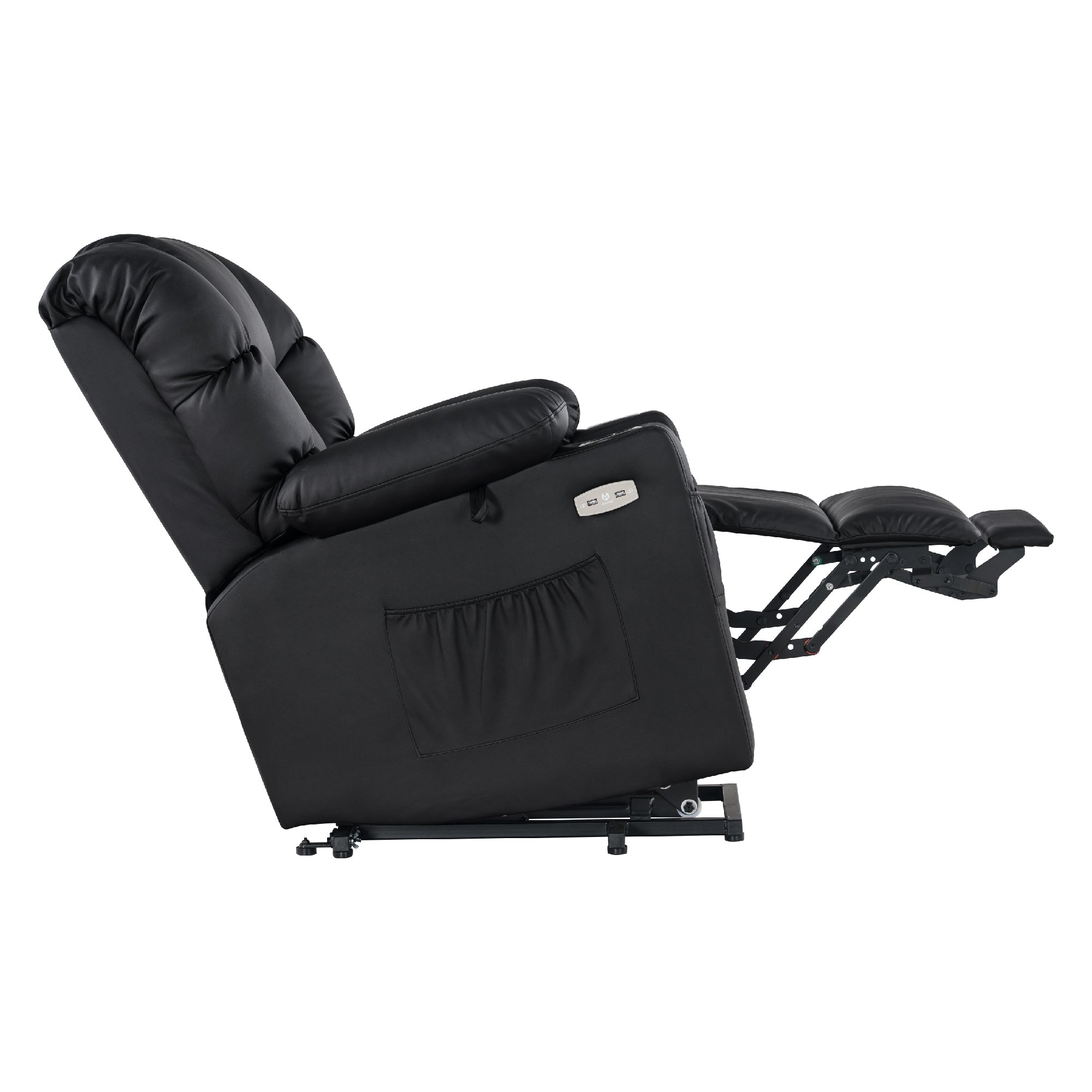 MCombo Poltrona relax elettrica con funzione di sollevamento 7550, dotata di 3 motori a regolazione indipendente, inclinazione fino a 170°, poggiapiedi esteso e porta USB; ideale per il soggiorno di anziani.