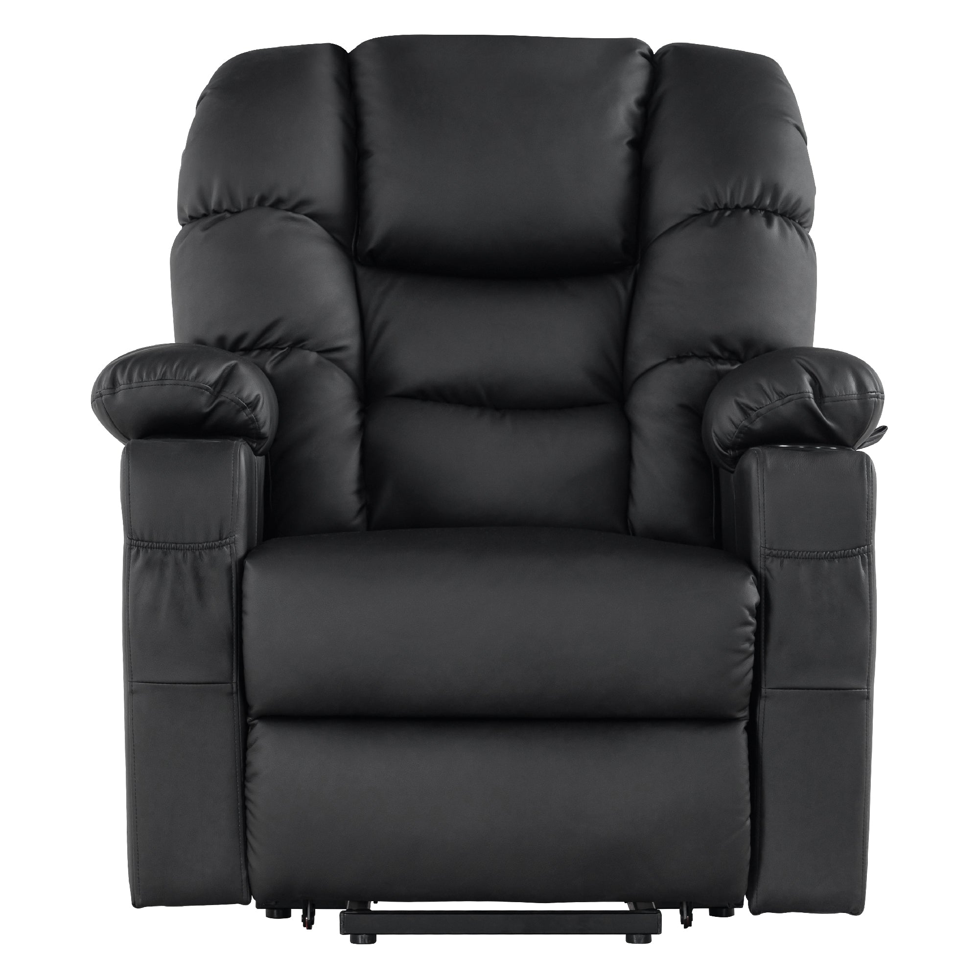 MCombo Poltrona relax elettrica con funzione di sollevamento 7550, dotata di 3 motori a regolazione indipendente, inclinazione fino a 170°, poggiapiedi esteso e porta USB; ideale per il soggiorno di anziani.