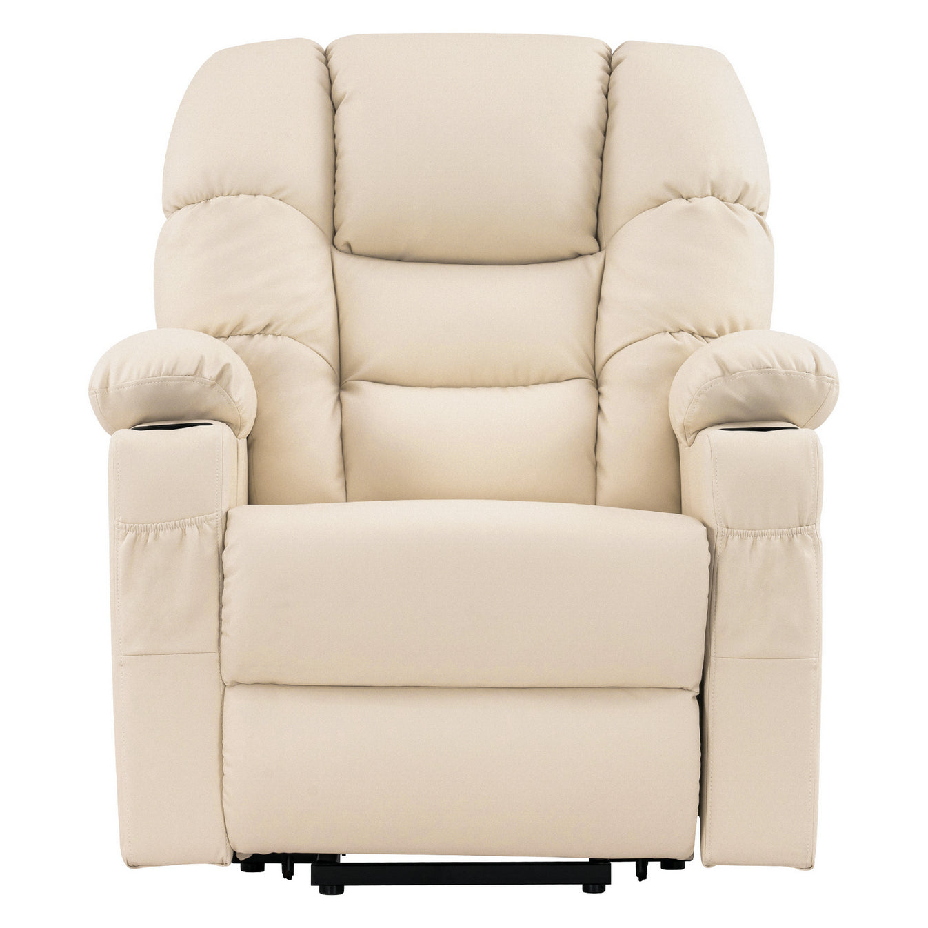 MCombo Poltrona relax elettrica con funzione di sollevamento 7550, dotata di 3 motori a regolazione indipendente, inclinazione fino a 170°, poggiapiedi esteso e porta USB; ideale per il soggiorno di anziani.