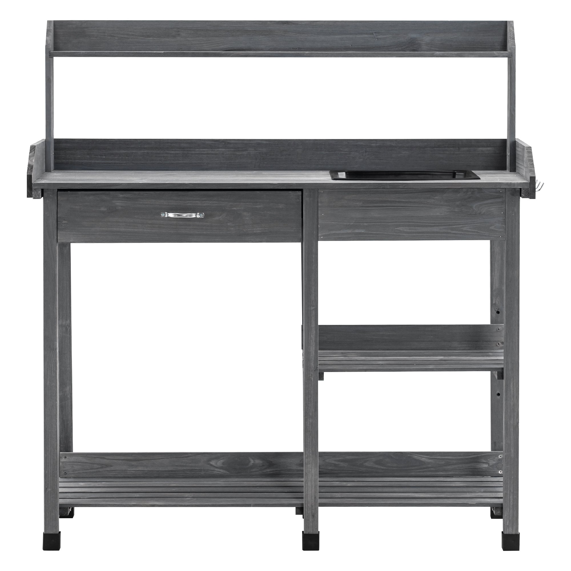 MCombo Planten tafel Tuin tafel Bloem tafel met Wasbak Opbergruimte Hout 0458